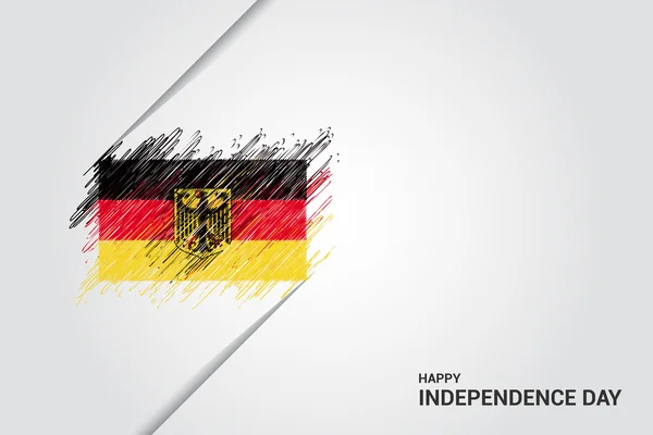 Germania Manifesto del giorno dell'indipendenza — Vettoriale Stock