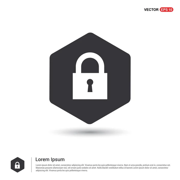 Web lock icon — Stock Vector