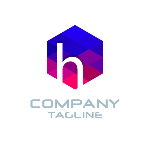Icône logo lettre H — Image vectorielle
