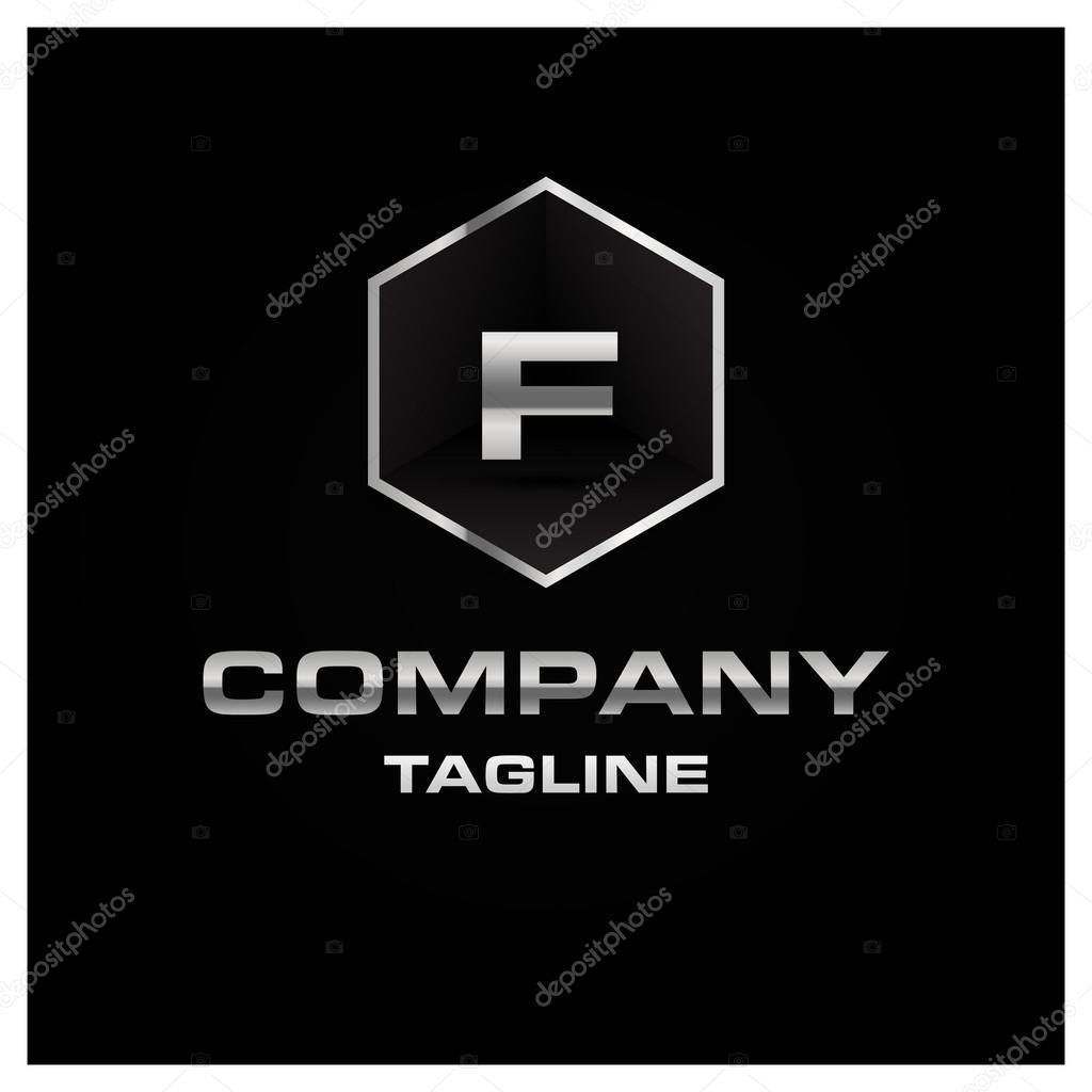 Letter F logo. Alphabet logotype vector design.