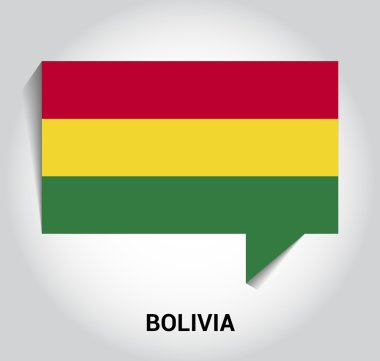 üç boyutlu 3d Bolivya bayrak