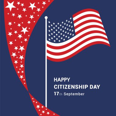 Amerikan vatandaşlığı gün Poster