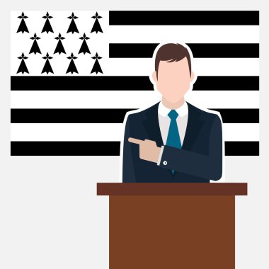 işadamı Brittany bayrak ile