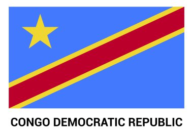 Kongo Demokratik Cumhuriyeti bayrağı