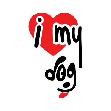 Köpeğimi seviyorum.