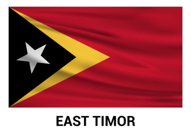 Doğu Timor ülke bayrağı