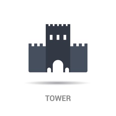 Castle Tower Icon clipart