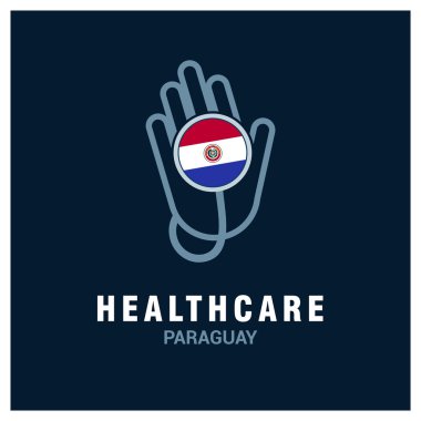 Paraguay Ulusal bayrağını stetoskop