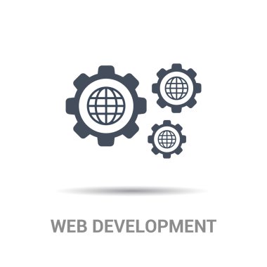 Dünya küre Gears simgesi