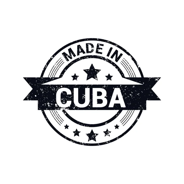 Сделано на 100% на Кубе — стоковый вектор