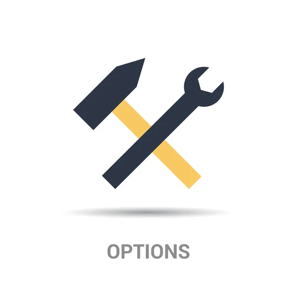 Options icône web — Image vectorielle