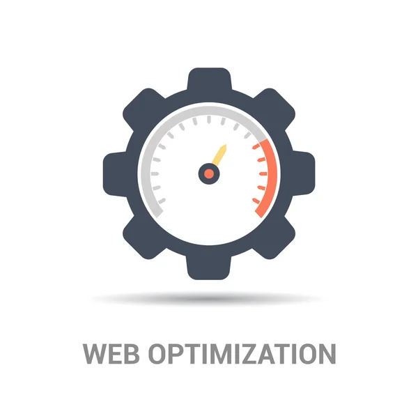 Snelheidsmeter web pictogram — Stockvector