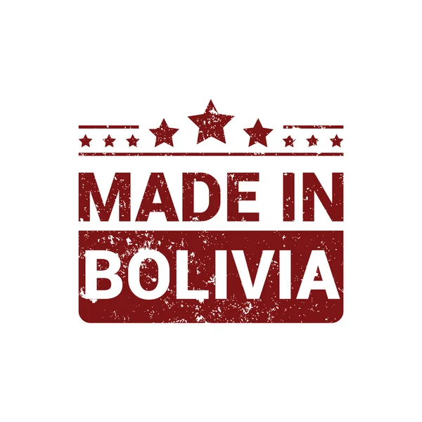 Vyrobené v Bolívii - červené razítko — Stockový vektor