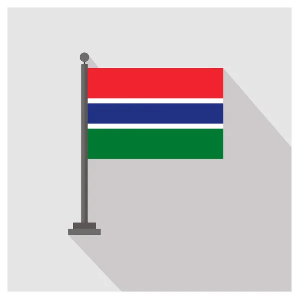 Flaga kraju Gambii — Wektor stockowy