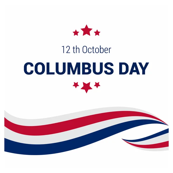 Buon Columbus Day poster — Vettoriale Stock