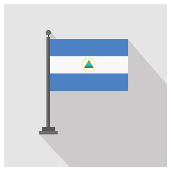 Bandera de Nicaragua — Archivo Imágenes Vectoriales