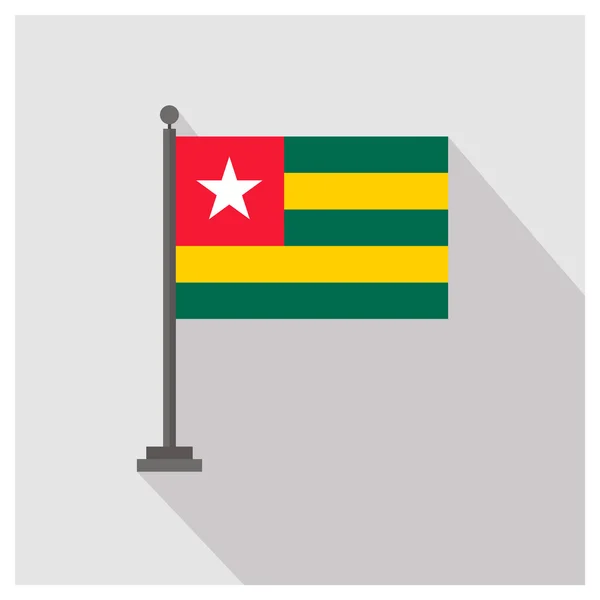 Togo Bandera del país — Archivo Imágenes Vectoriales