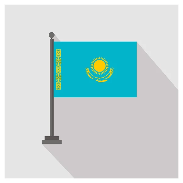 Vlajka země Kazachstán — Stockový vektor