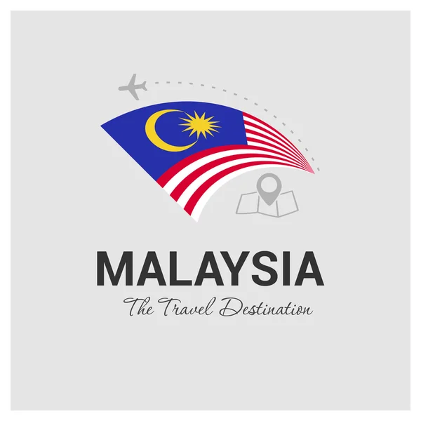 Malásia logotipo da viagem —  Vetores de Stock