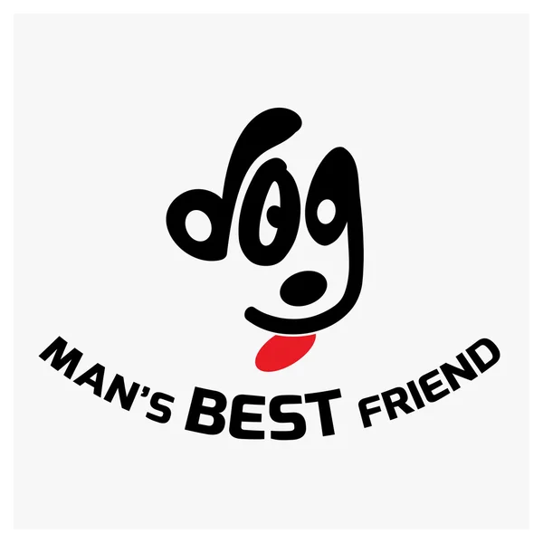 Cartel de Dog Man 's Best Friend — Archivo Imágenes Vectoriales