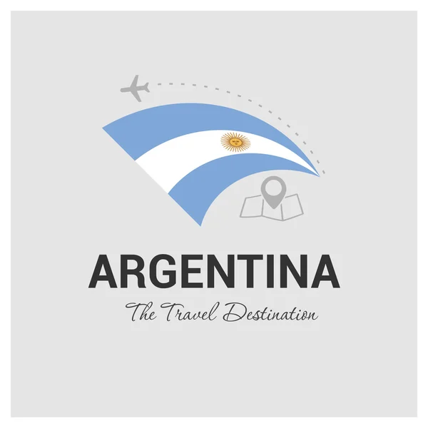 Logotipo de viagens Argentina — Vetor de Stock