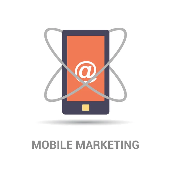 Mobile marketing icon — Stock Vector