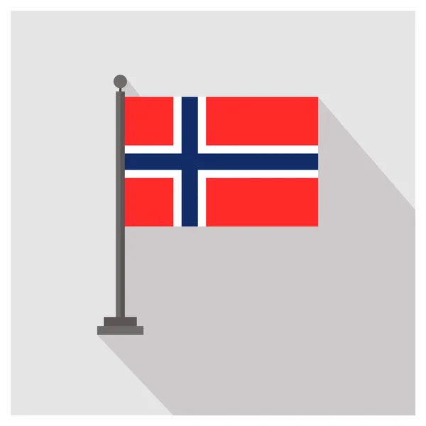 ノルウェー国旗 — ストックベクタ