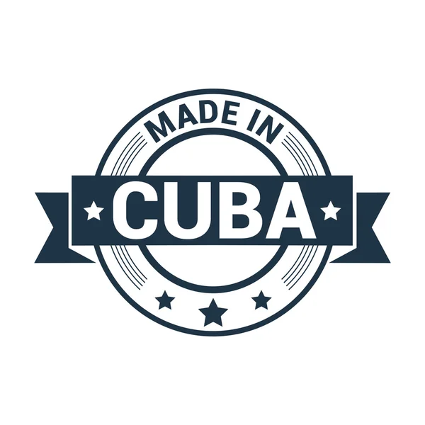 Сделано на 100% на Кубе — стоковый вектор