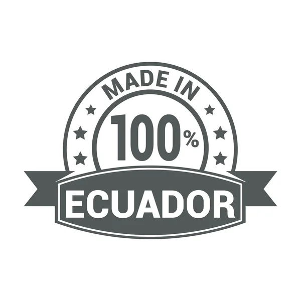 에콰도르의 우표에 — 스톡 벡터