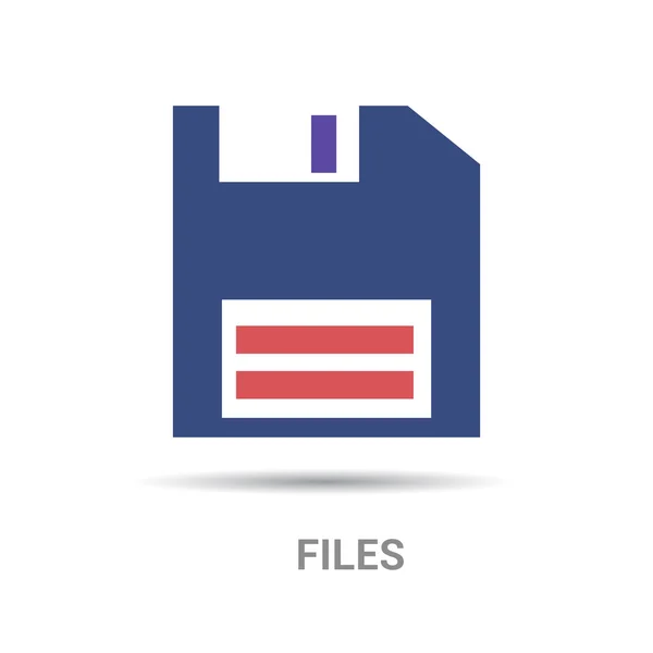 Floppy diskette icon — Stock Vector