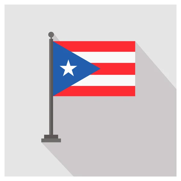 波多黎各国家国旗 — 图库矢量图片