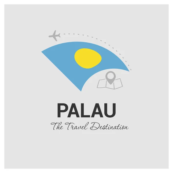 Logo de viaje de Palau — Vector de stock