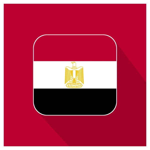 Κουμπί σημαία της Αιγύπτου — Διανυσματικό Αρχείο
