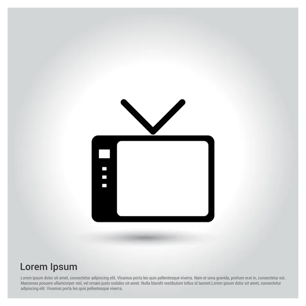 Outline Tv Icon. — Stock Vector