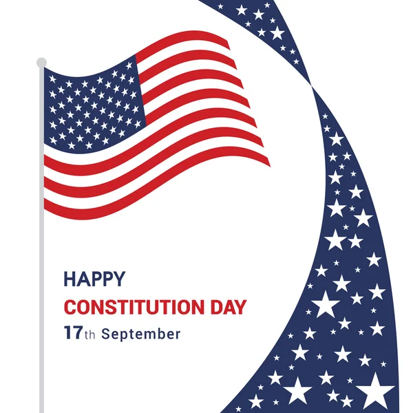 Amerika Anayasa gün Poster — Stok Vektör