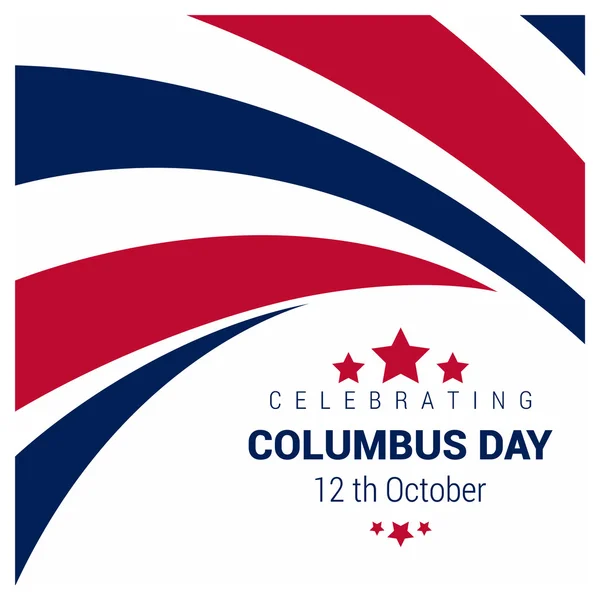 Szczęśliwy dzień Kolumba plakat — Wektor stockowy