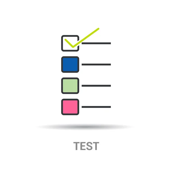 Bericht, Checkliste-Symbol — Stockvektor