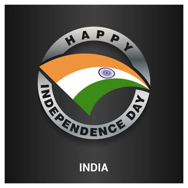 India independence day badge — Stock Vector