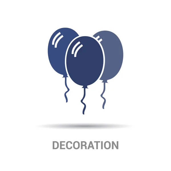 Icono de globos de vacaciones — Archivo Imágenes Vectoriales