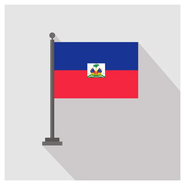 Bandiera del Paese Haiti — Vettoriale Stock