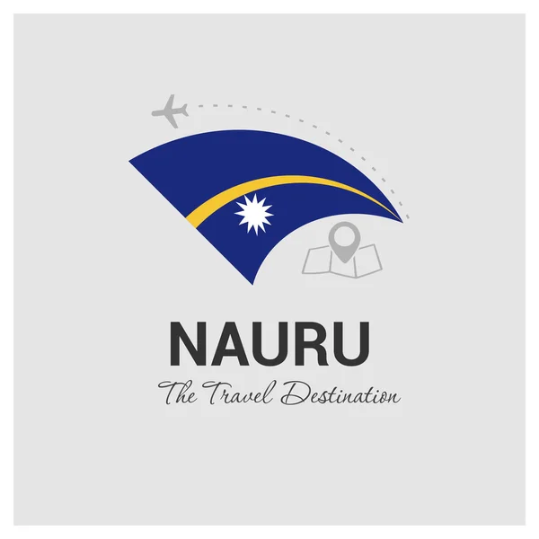 Logotipo de viagem Nauru —  Vetores de Stock