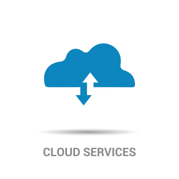 Symbol für Cloud-Dienste — Stockvektor