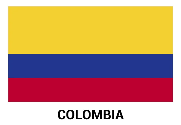 Флаг Колумбии в официальных цветах — стоковый вектор