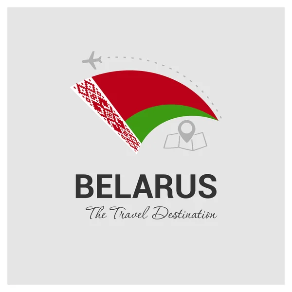 Bielorrusia Travel Logo — Archivo Imágenes Vectoriales