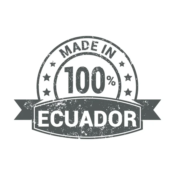 Made in Ecuador stamp — Stock Vector