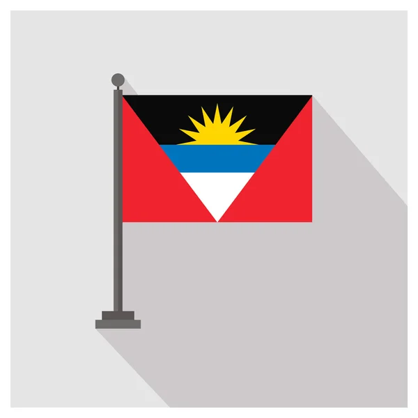 Antigua y Barbuda Bandera del país — Vector de stock