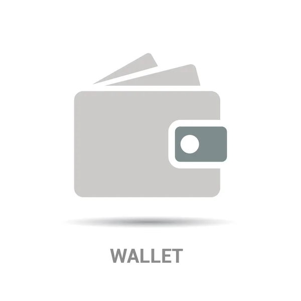 Бумажник, иконка покупки — стоковый вектор