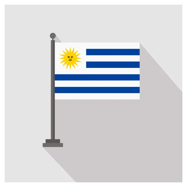 Uruguay Bandera del país — Archivo Imágenes Vectoriales