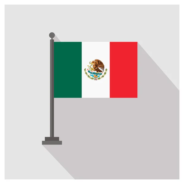 Meksika ülke bayrağı — Stok Vektör