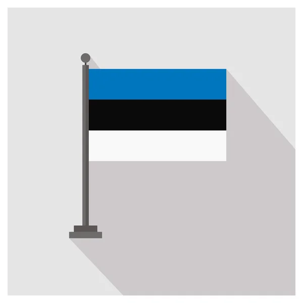 Vlajka země Estonsko — Stockový vektor